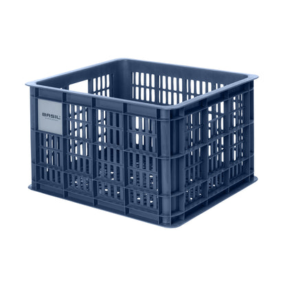 Caisse plastique recyclé Basil bleu 29L