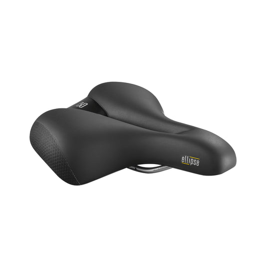 Selle Royal Ellipse Leisure with Central Hole, Relaxed, Black, 250x223