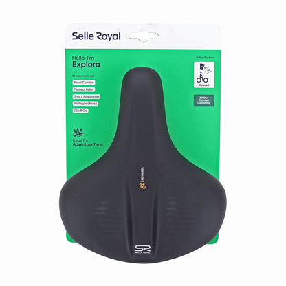 Selle Royal Explora Gel Recreational anatomical channel black 253x218