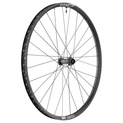 Roue VTT disque 29" DT Swiss M1900 Boost centerlock tubeless ready avant noir compatible axe traversant 15-110 jante 30C