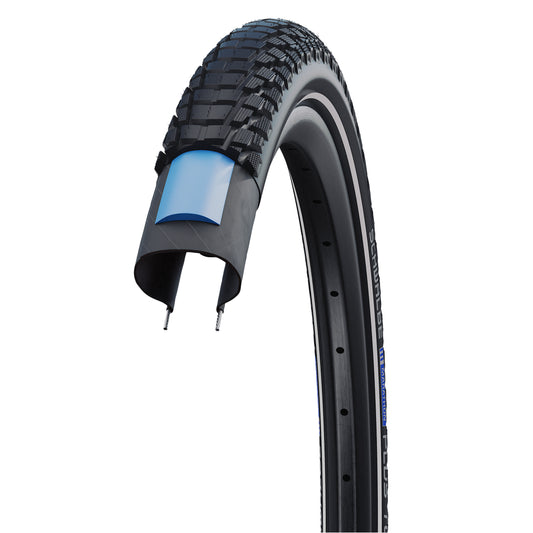 Pneu VTC Cross 700 X 35 Schwalbe Marathon plus Tour Noir TR (37-622) Renfort 5mm flanc Reflex Homologué VAE e50