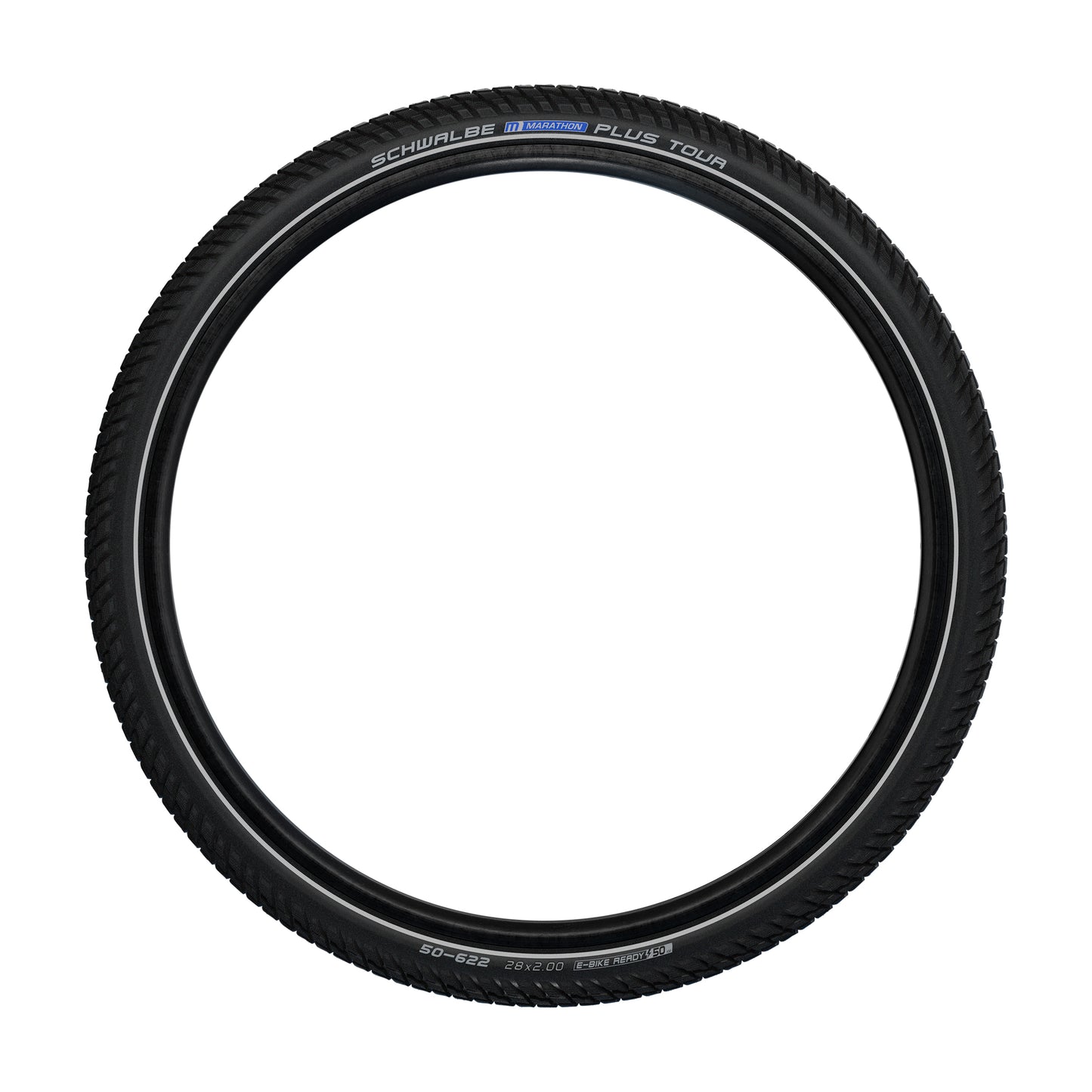 Pneu VTC Cross 700 X 35 Schwalbe Marathon plus Tour Noir TR (37-622) Renfort 5mm flanc Reflex Homologué VAE e50
