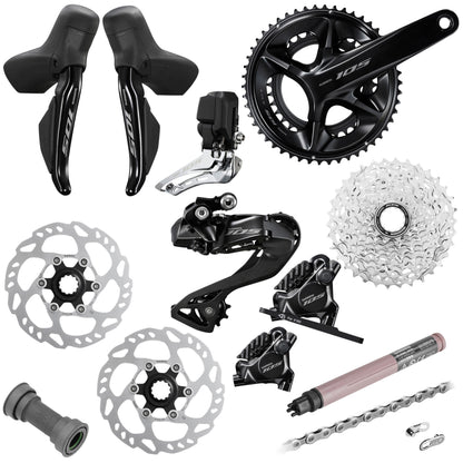Groupe route Shimano 105 Di2 R7170 disque 12V noir