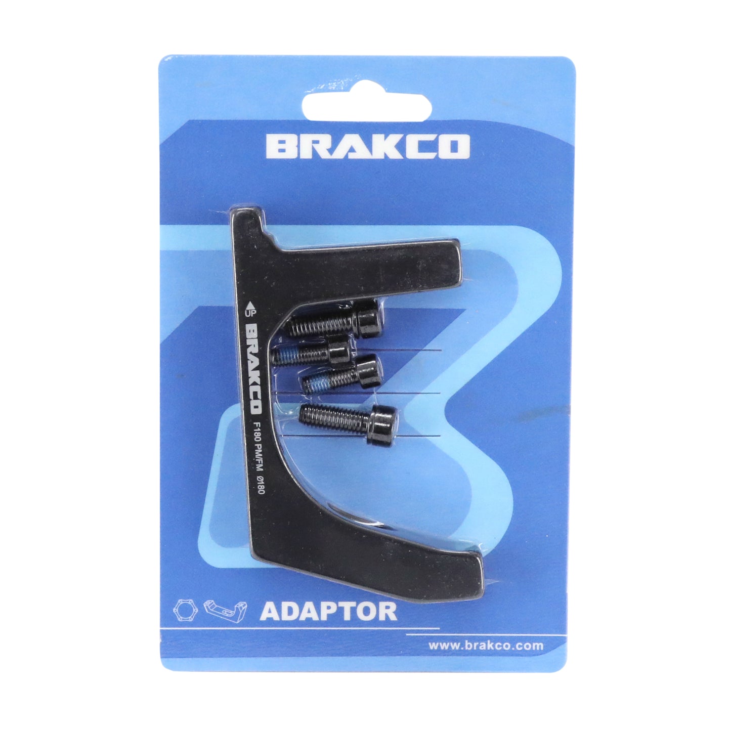 Adaptateur frein à disque route avant Brakco disque 180mm étrier post-mount sur fourche flatmount