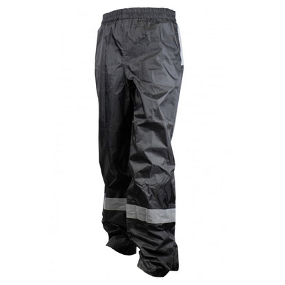 Pantalon de pluie waterproof noir avec réflecteur (homologué ce)