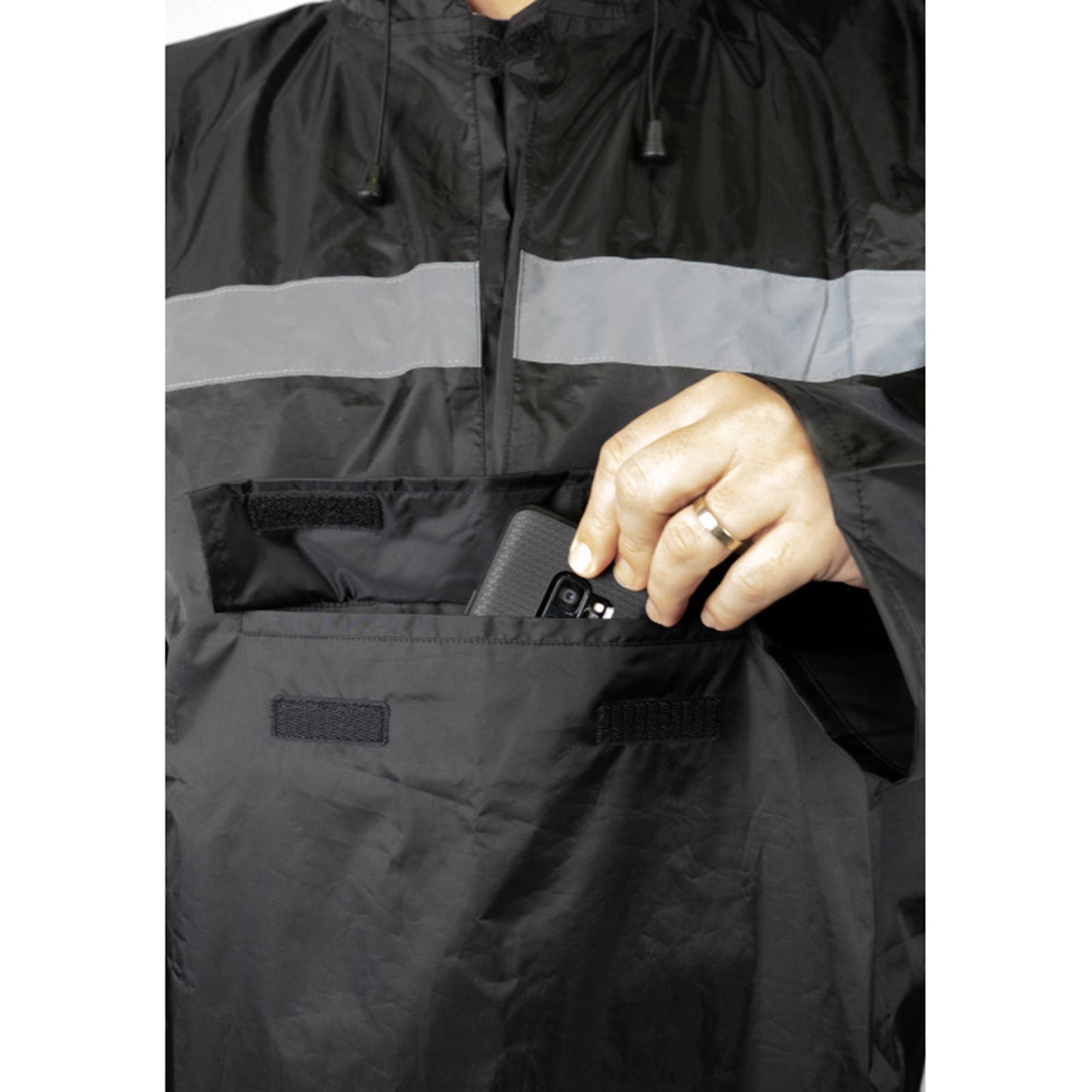 Poncho pluie vélo adulte PCP noir