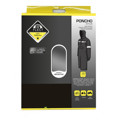 Poncho pluie vélo adulte PCP noir