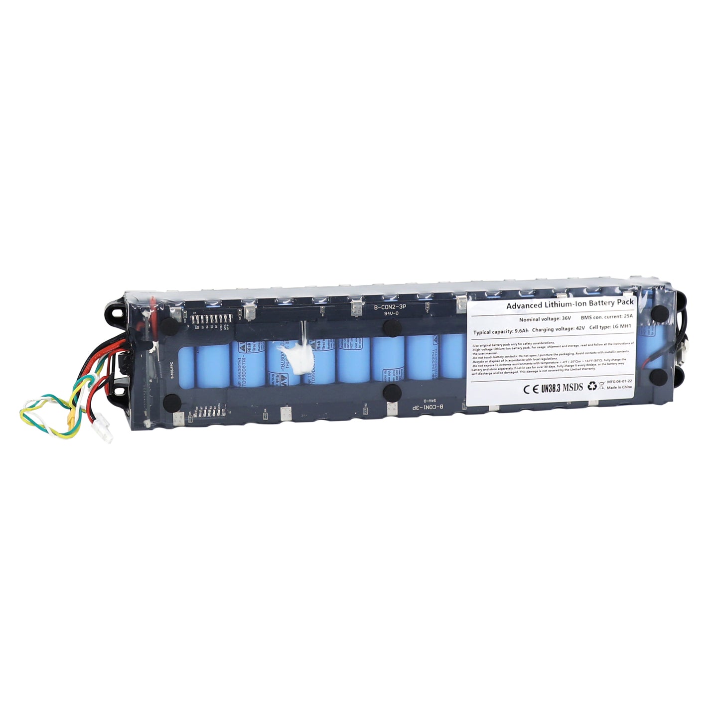 Batterie trottinette compatible xiaomi m365, 1s, essential, mi 3 36v 9,6ah PCP