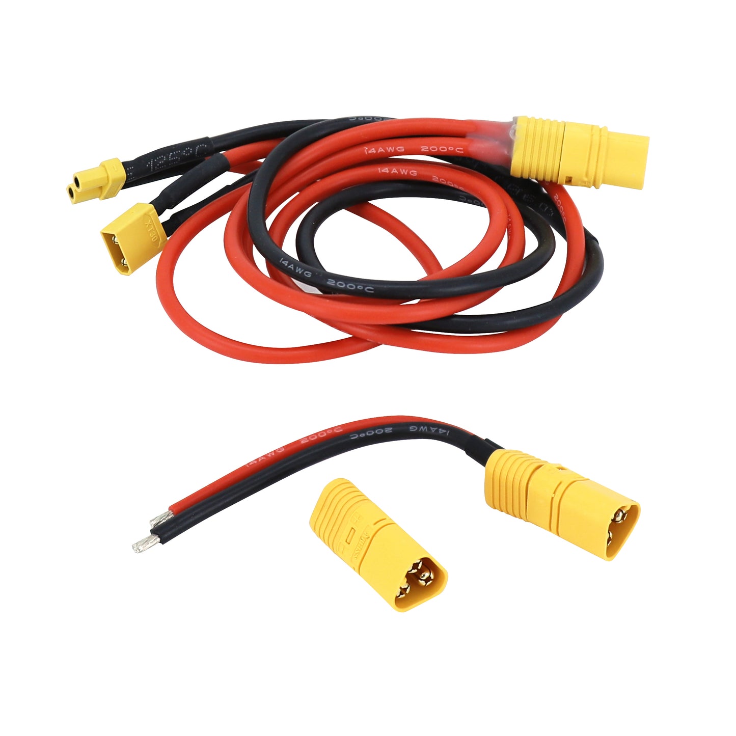 Switched connecting cable for external scooter battery compatible with Xiaomi PCP