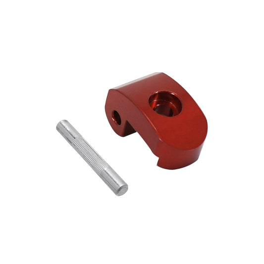 Loquet-blocage charnière de verrouillage renforce pour trottinette xiaomi m365/ 1s/ essential/ pro/ pro 2 acier rouge (avec goupille) (vendu a l'unité) PCP