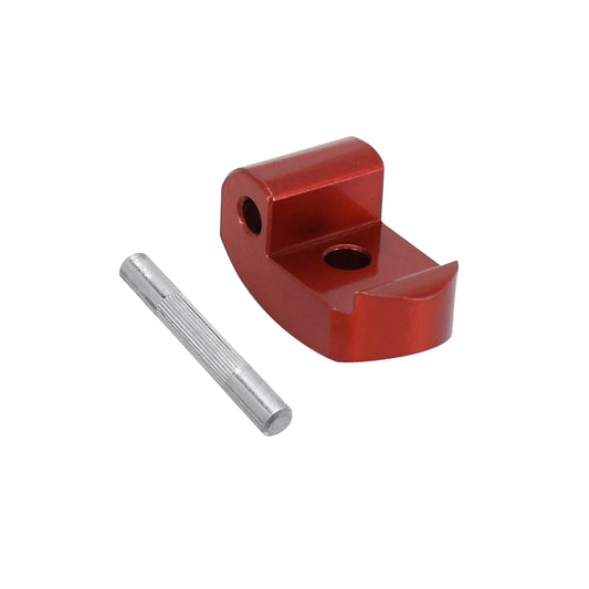 Loquet-blocage charnière de verrouillage renforce pour trottinette xiaomi m365/ 1s/ essential/ pro/ pro 2 acier rouge (avec goupille) (vendu a l'unité) PCP