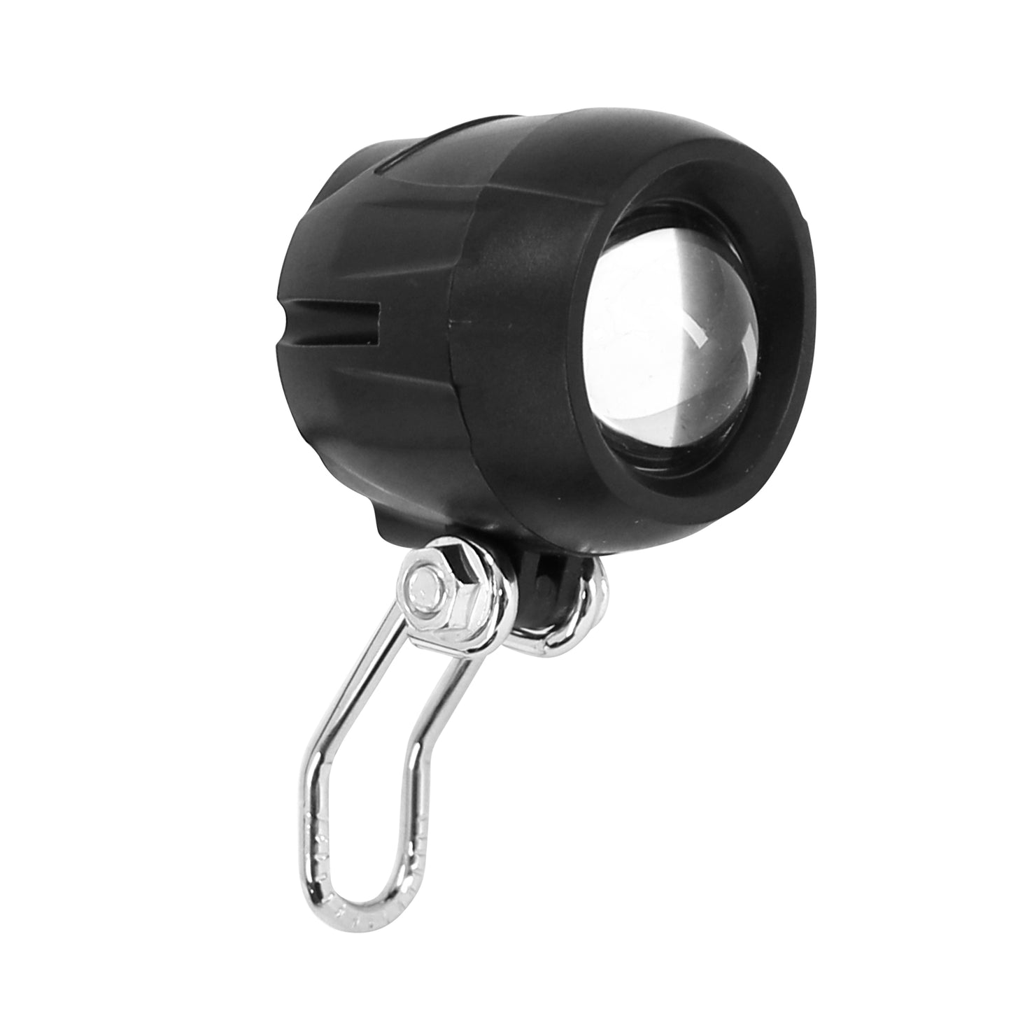 LED headlight with integrated horn for black scooter (12-60 V) PCP