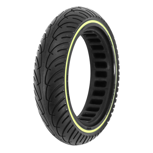 Pneu Trottinette plein 8.5 X 2.00 Noir Liseret Fluo - Noir - Largeur Interieur 36 mm (Pour Xiaomi M365 et autres)