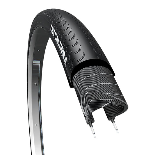 Pneu Route 700 X 28 CST Caldera Noir TR (28-622) renforcé Niveau 5-6