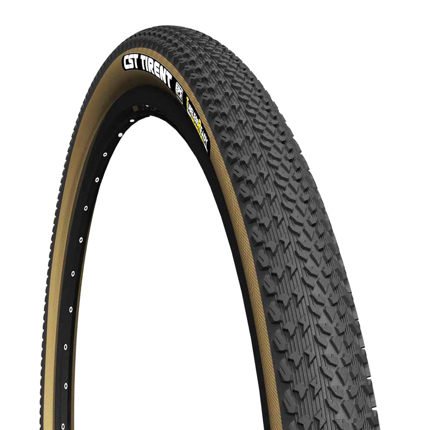 Gravel Tire 700 X 42 CST Tirent Protection Tubeless Ready Black-Tan TS (42-622) - Dual Compound