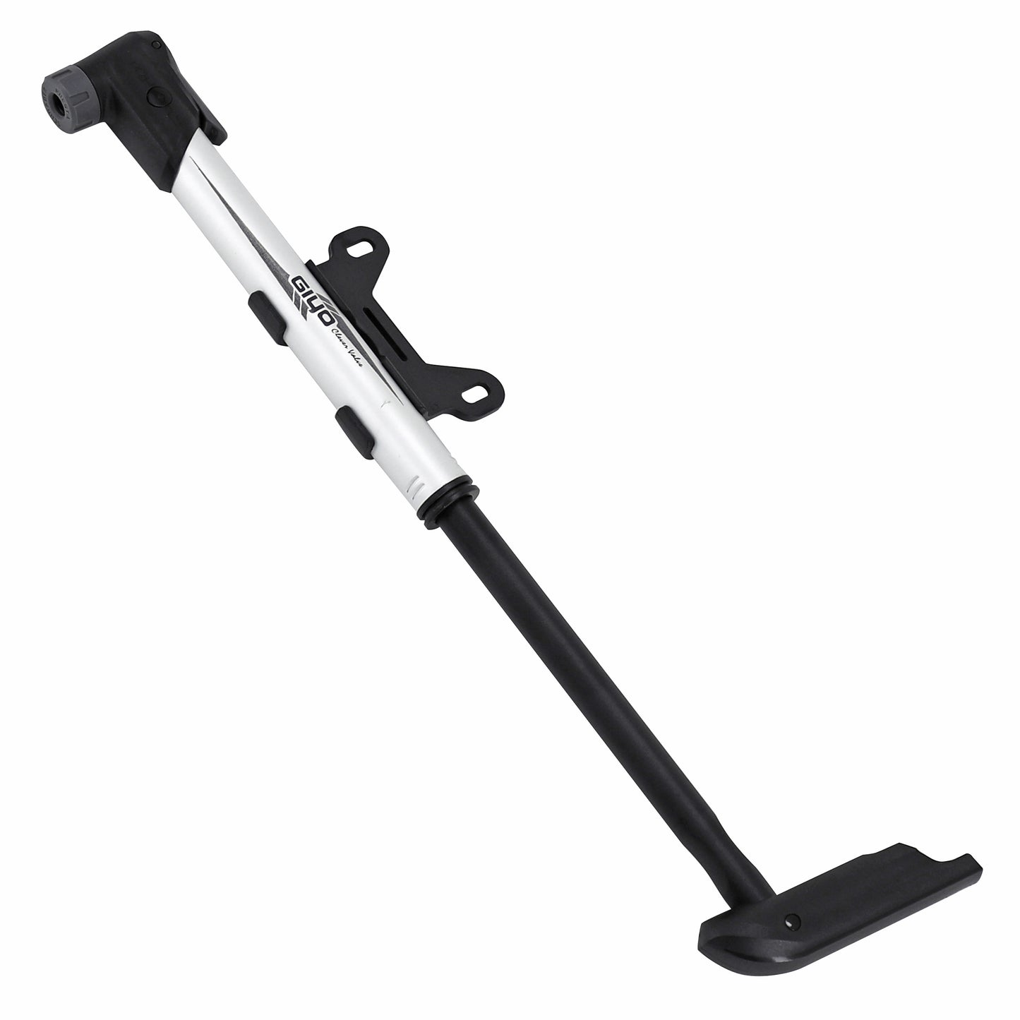 Giyo PCP aluminum mini road/MTB pump, silver, 270mm, 8 bars