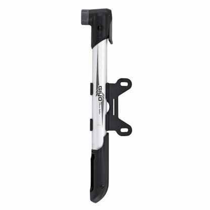 Giyo PCP aluminum mini road/MTB pump, silver, 270mm, 8 bars
