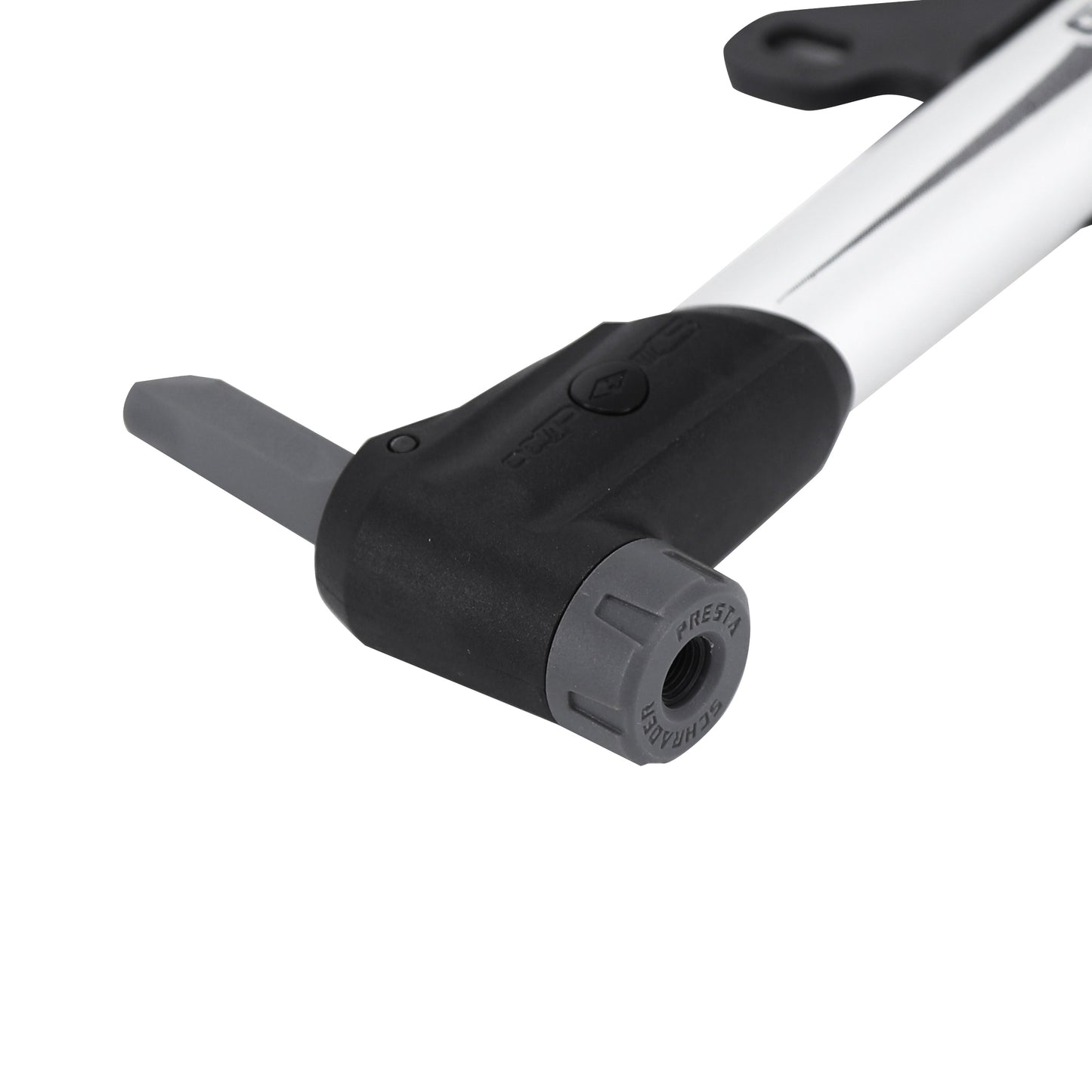 Giyo PCP aluminum mini road/MTB pump, silver, 270mm, 8 bars