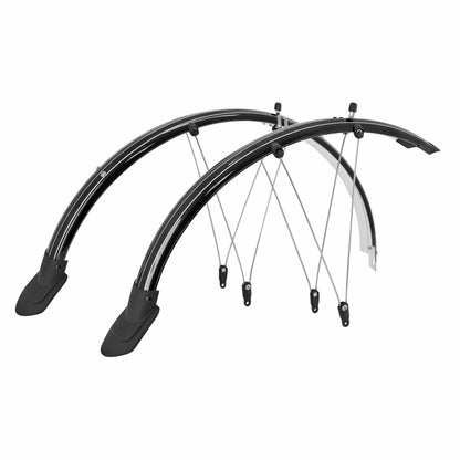 Garde-boue 28" PCP Trekking tringles noir 60 mm incassable