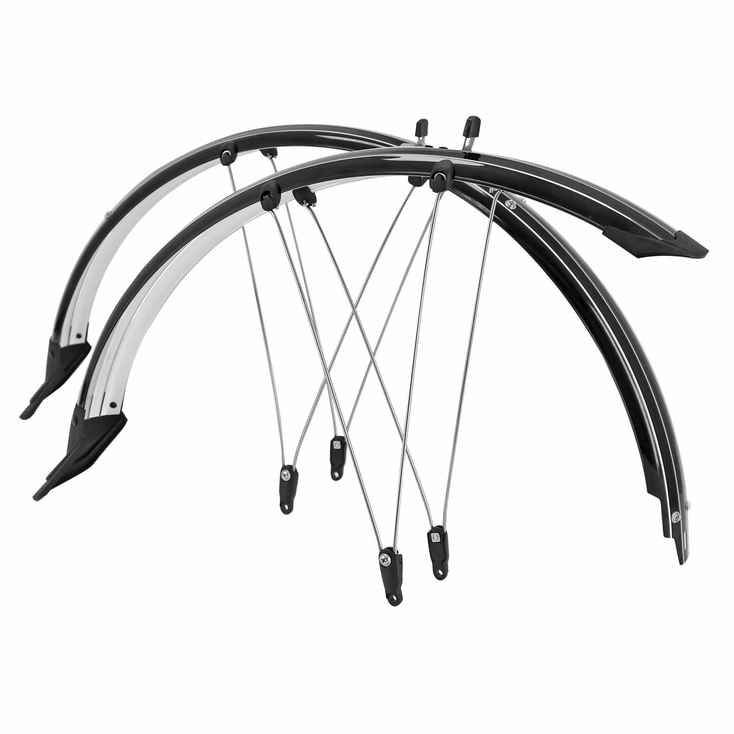 Garde-boue 28" PCP Trekking tringles noir 60 mm incassable
