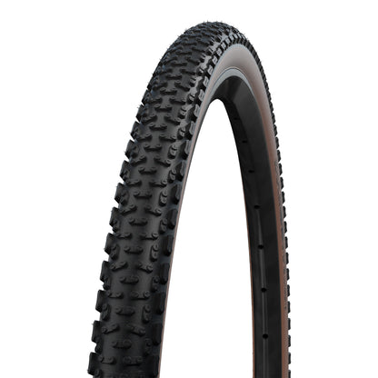 Tire Gravel 700 X 45 Schwalbe G-One UltraBITE Addix RaceGuard Black-Bronze Sidewall Tubeless Ready TS (45-622) E-bike Compatible