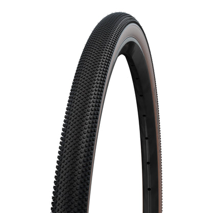 Schwalbe G-One Allround 700 x 40 Gravel Tire Black-Bronze Sidewall RaceGuard Reinforcement Tubeless Ready TS (40-622) E-Bike Compatible