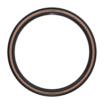 Schwalbe G-One Bite RaceGuard 700 x 40 Gravel Tire Black with Brown Sidewall Tubeless Ready TS (40-622) E-Bike Compatible
