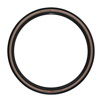 Gravel Tire 700 X 45 Schwalbe G-One RS Black-Beige V-Guard Reinforcement TLE Tubeless Ready TS (45-622) E-Bike Compatible