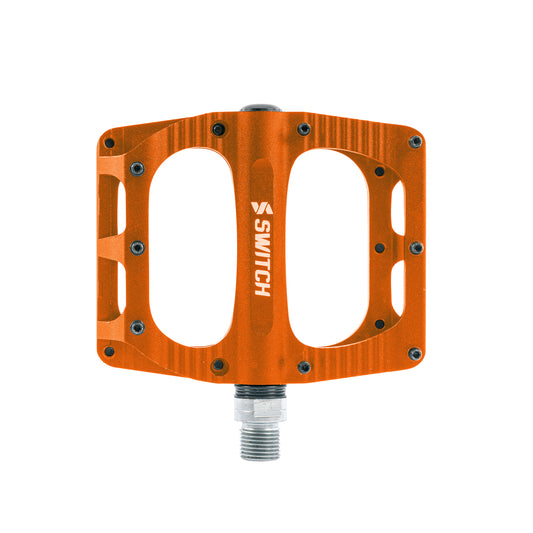 Pédale VTT BMX Switch Freeride alu CNC orange 9/16