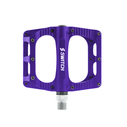 Pédale VTT BMX Switch Freeride alu CNC violet 9/16
