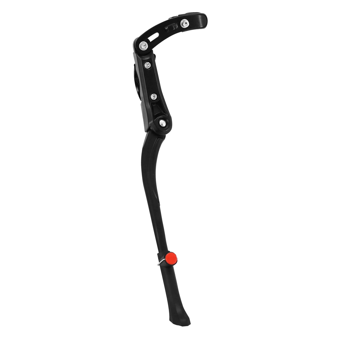 PCP 24-28" Rear Side Bicycle Kickstand, Chainstay-Seatstay Mount, Adjustable Black Aluminum