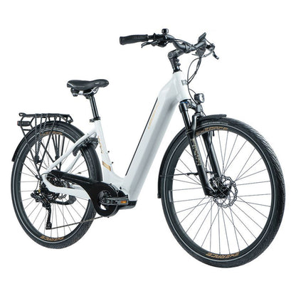 Vélo électrique City 28 Leader Fox Vivala blanc Bafang M420 15Ah