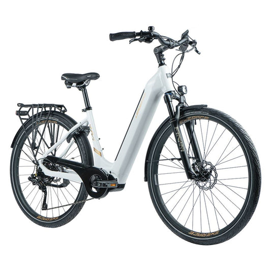 Electric city bike 28 Leader Fox Vivala white Bafang M420 15Ah