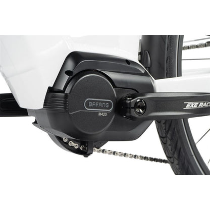 Vélo électrique City 28 Leader Fox Vivala blanc Bafang M420 15Ah