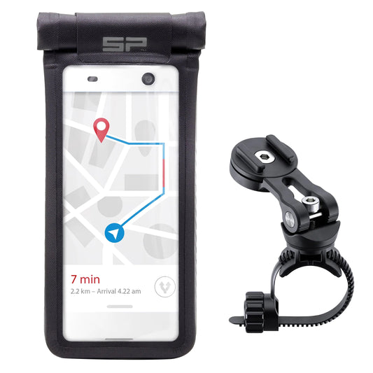 Support smartphone-téléphone vélo Sp Connect pack-kit coque universelle taille l noir spc+