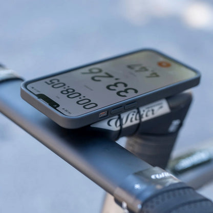 Support smartphone-téléphone vélo Sp Connect vendu à l'unité fixation guidon double anneau souple noir spc+