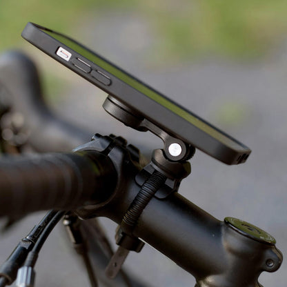 Support smartphone-téléphone vélo Sp Connect vendu à l'unité fixation guidon orientable à 360° noir spc+