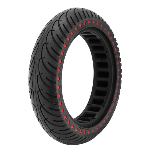 Pneu Trottinette plein 8.5 X 2.00 Noir Point Rouge - Largeur Interieur 36 mm (Pour Xiaomi M365 et autres)