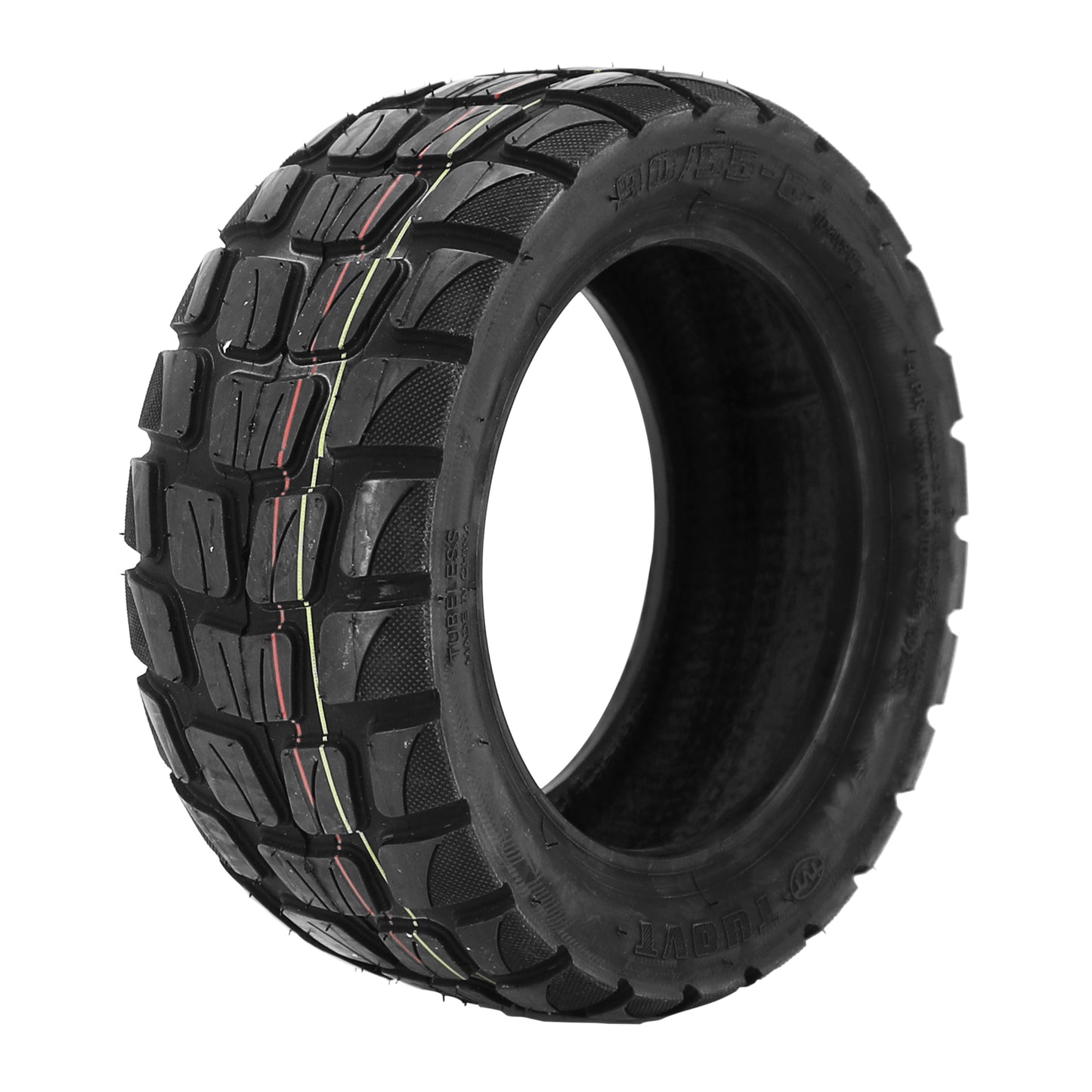 Tubeless Scooter Tire Cross 90-55-6 Black (6") Tuovt Type