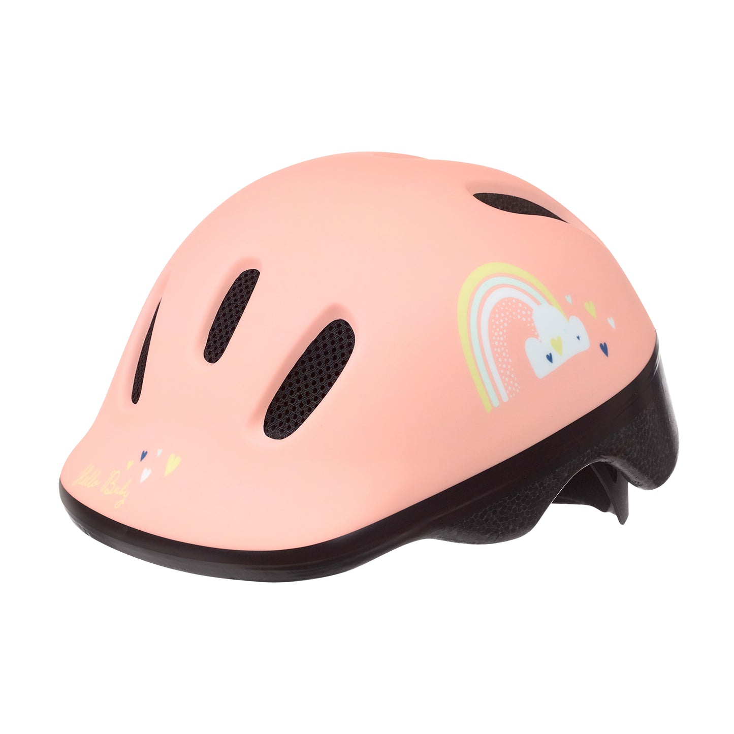 Polisport Happy Rainbow Pink Child/Baby Bicycle Helmet with Dial