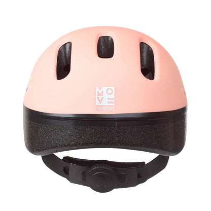 Polisport Happy Rainbow Pink Child/Baby Bicycle Helmet with Dial