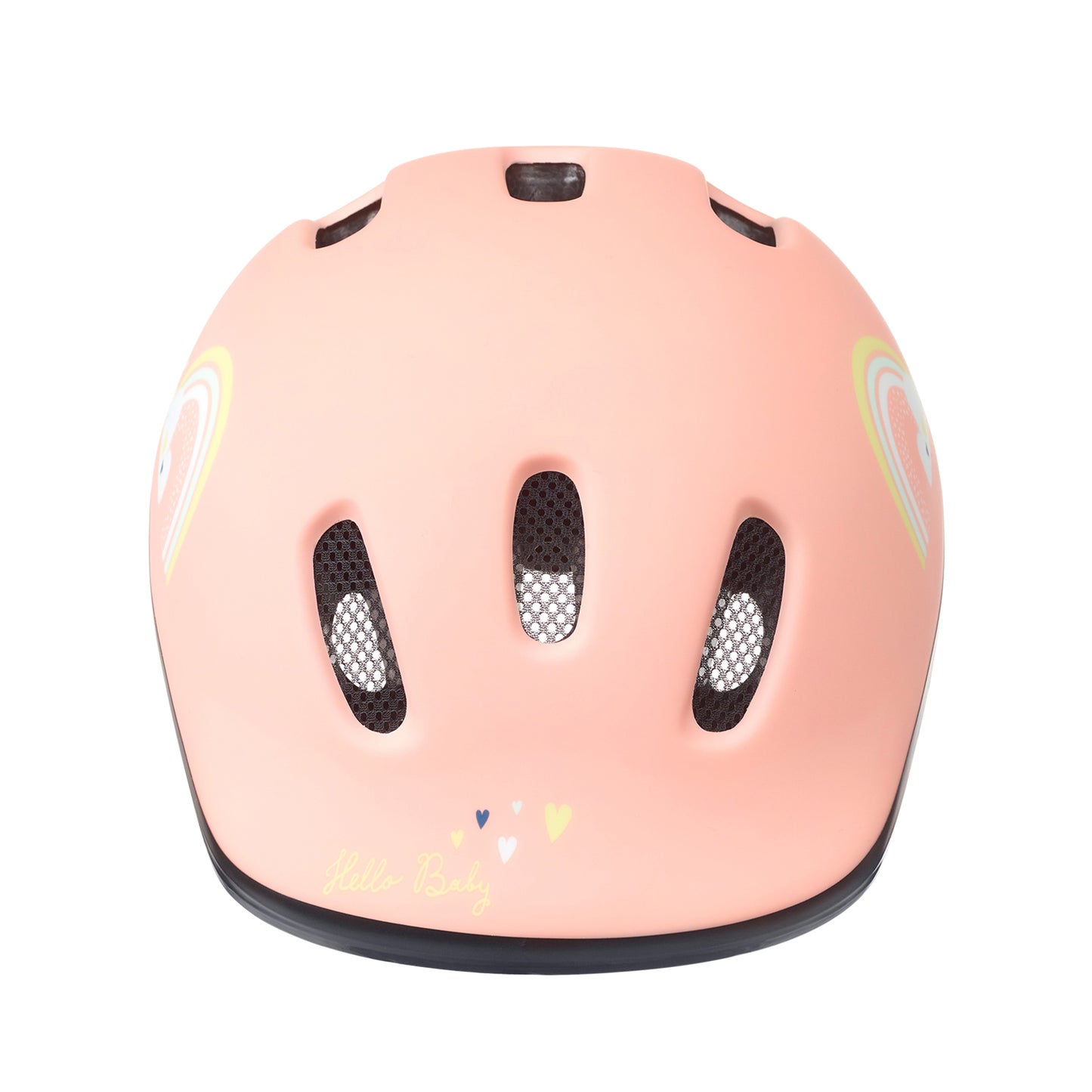 Polisport Happy Rainbow Pink Child/Baby Bicycle Helmet with Dial