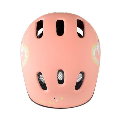 Polisport Happy Rainbow Pink Child/Baby Bicycle Helmet with Dial