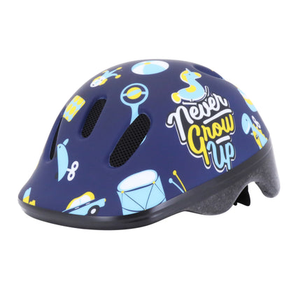 Casque vélo enfant-bébé Polisport toys bleu avec molette