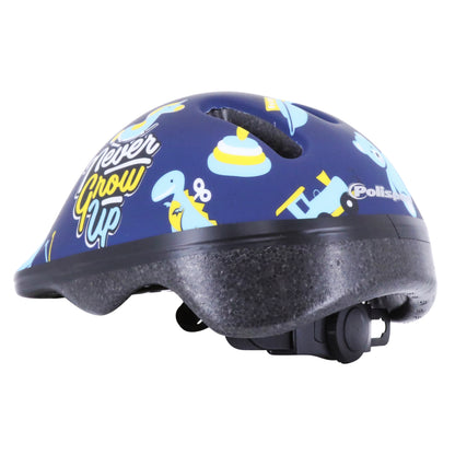 Casque vélo enfant-bébé Polisport toys bleu avec molette