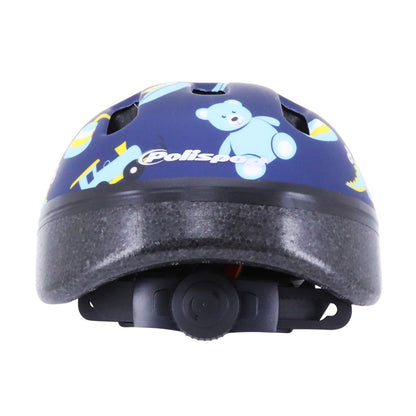 Casque vélo enfant-bébé Polisport toys bleu avec molette