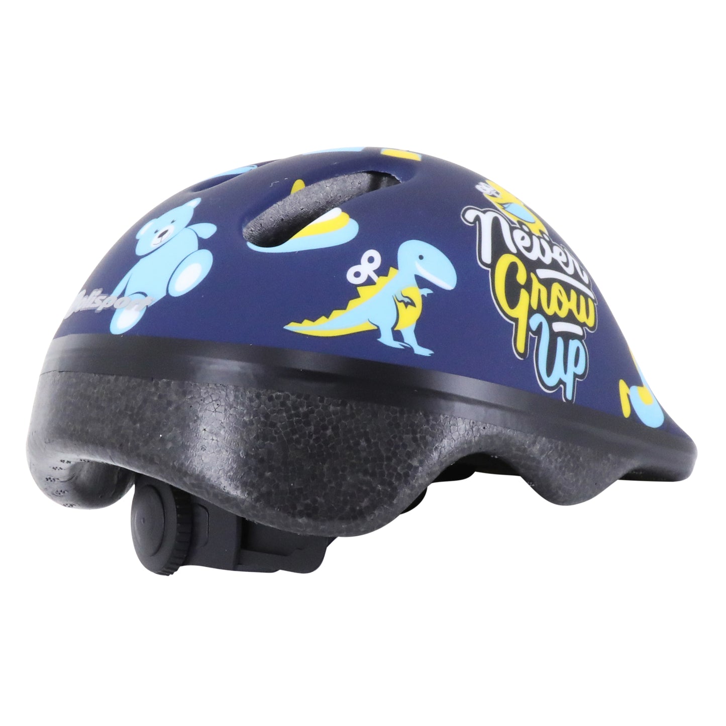 Casque vélo enfant-bébé Polisport toys bleu avec molette