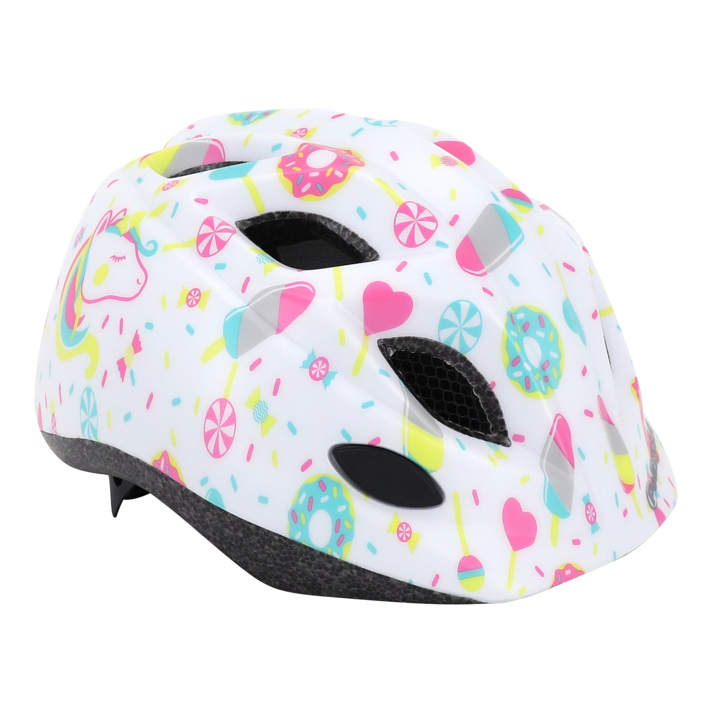 Polisport Lollipops Kids' Bike Helmet - White/Pink