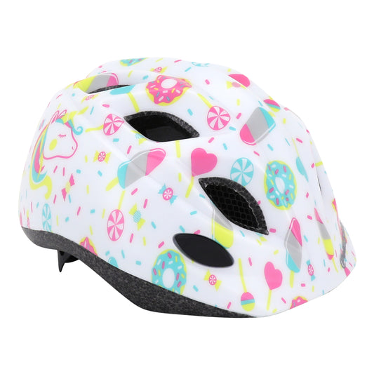 Polisport Lollipops Kids' Bike Helmet - White/Pink