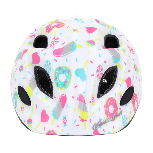 Polisport Lollipops Kids' Bike Helmet - White/Pink